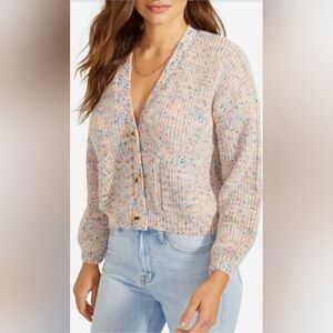 BB Dakota Golden Hour Crop Cardigan Small